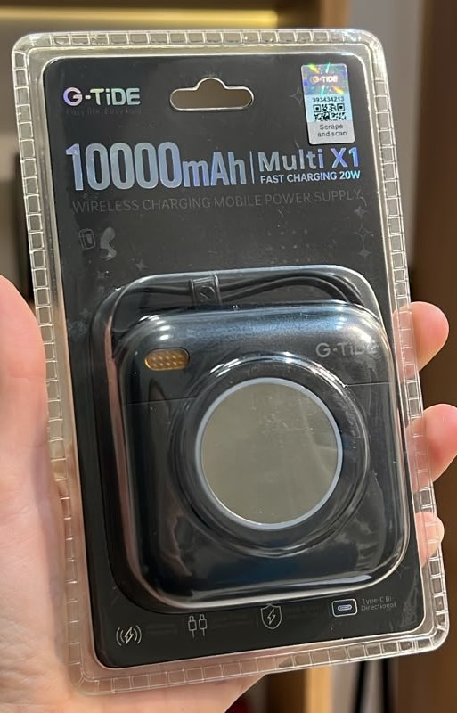 G-Tide Power Bank G-Tide Multi X1 10000mAh 20W Sem Fio