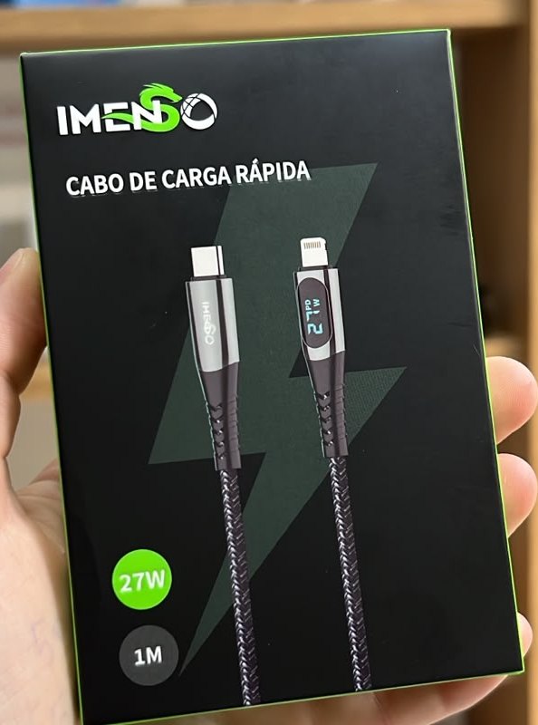 IMENSO Cabo Imenso 27W Type-C para Lightning 1M com Display