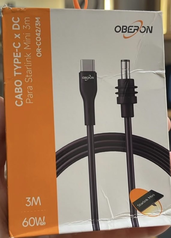 Oberon Cabo Oberon OR-CO42 Type-C para DC 3M 60W Starlink Mini