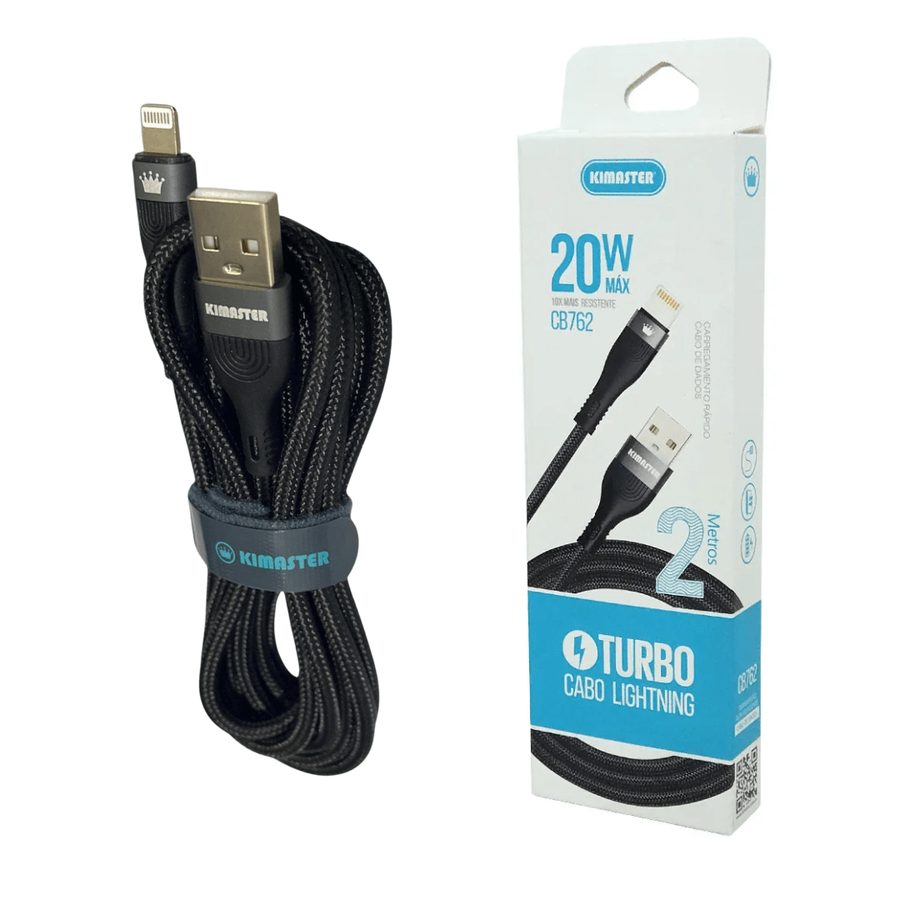 Kimaster Cabo Kimaster 2M Azul CB762L 20W USB-A/Lightning