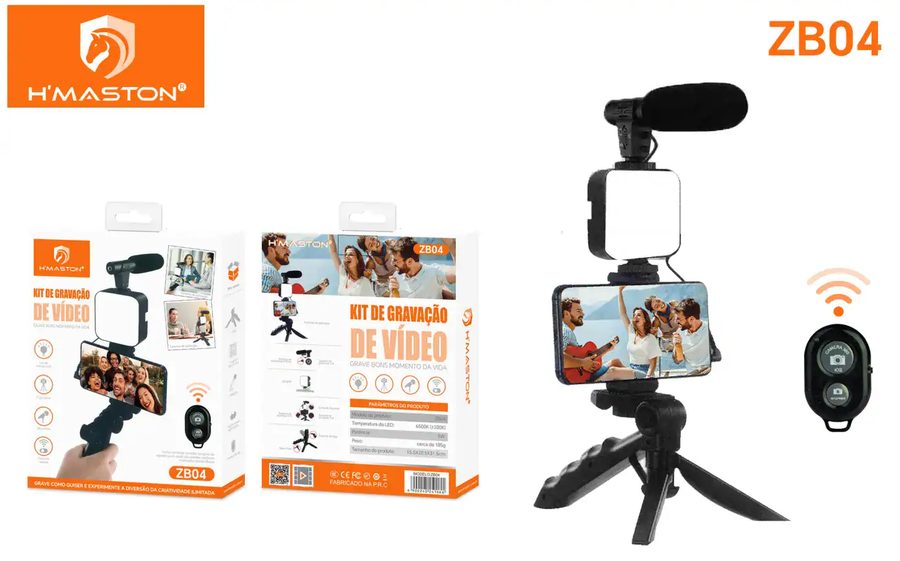 Kit de Gravação de Vídeo H'Maston ZB04