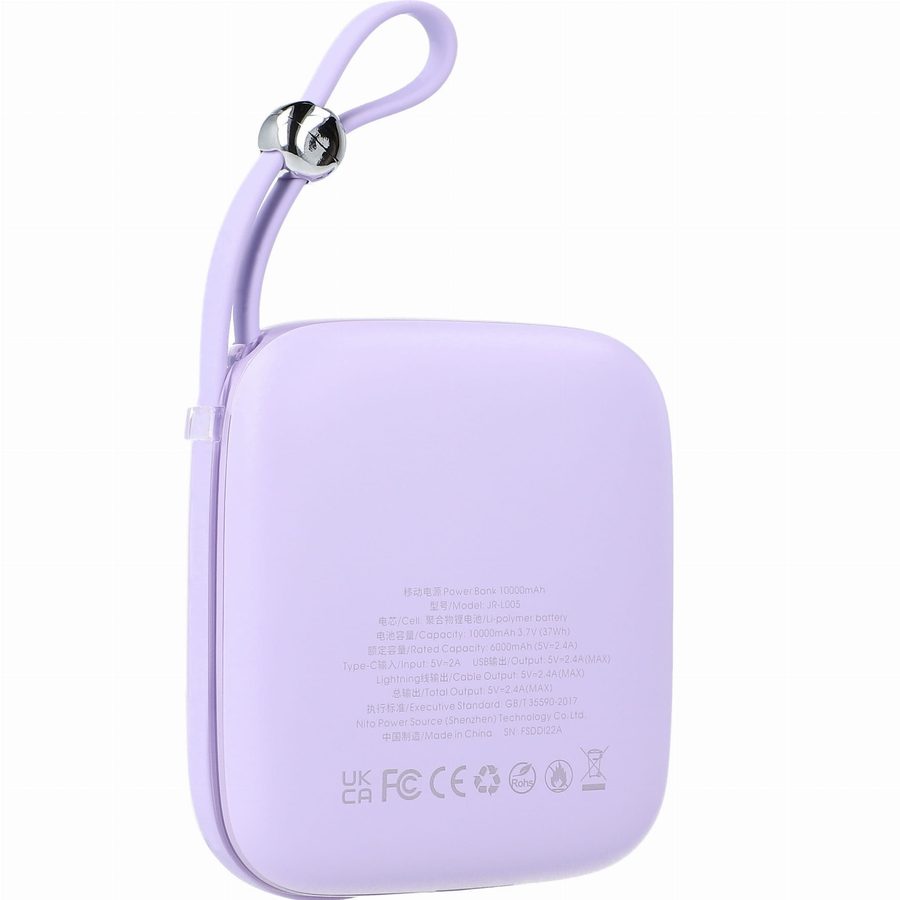 Joyroom Power Bank Joyroom Jelly Mini 10000mAh Roxo