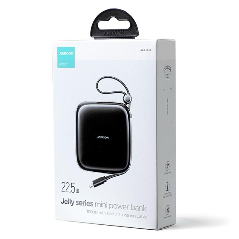 Joyroom Power Bank Joyroom Jelly Mini 22.5W 10000mAh Lightning Preto