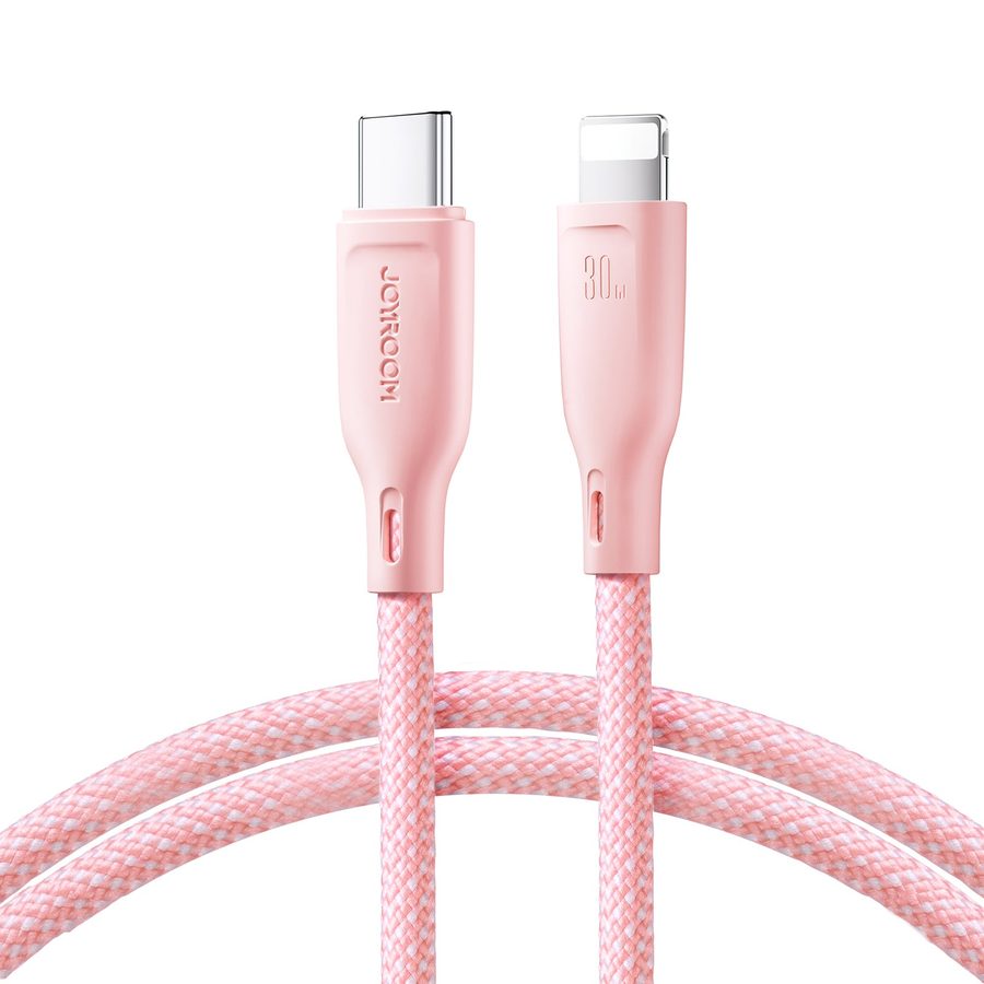 Joyroom Cabo Joyroom Multi-Color 30W Type-C para Lightning 1M Rosa