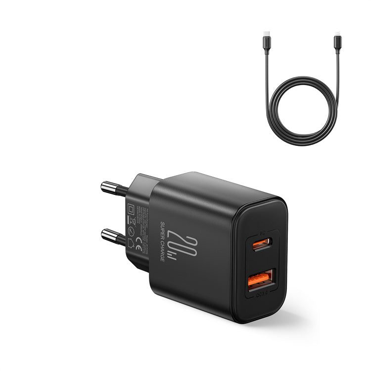 Joyroom Carregador Joyroom 20W A+C Cabo Type-C Preto