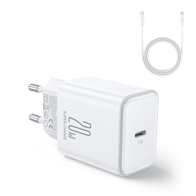 Joyroom Carregador Joyroom PD 20W Kit Type-C Branco