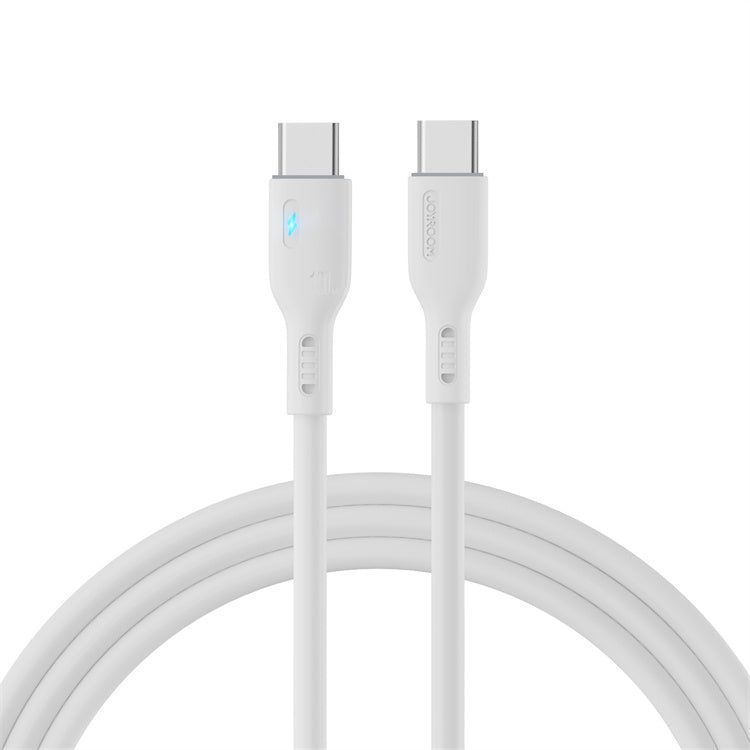 Joyroom Cabo Joyroom 100W Type-C para Type-C 1.2M Silicone Branco