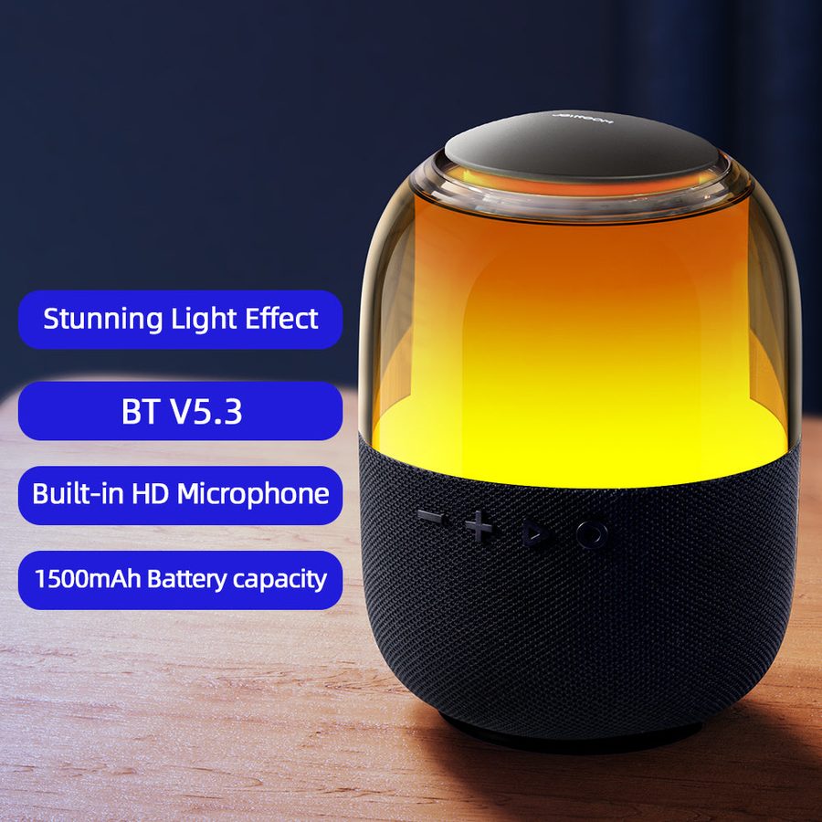 Joyroom Caixa de Som Joyroom RGB Bluetooth 5.3 Preta