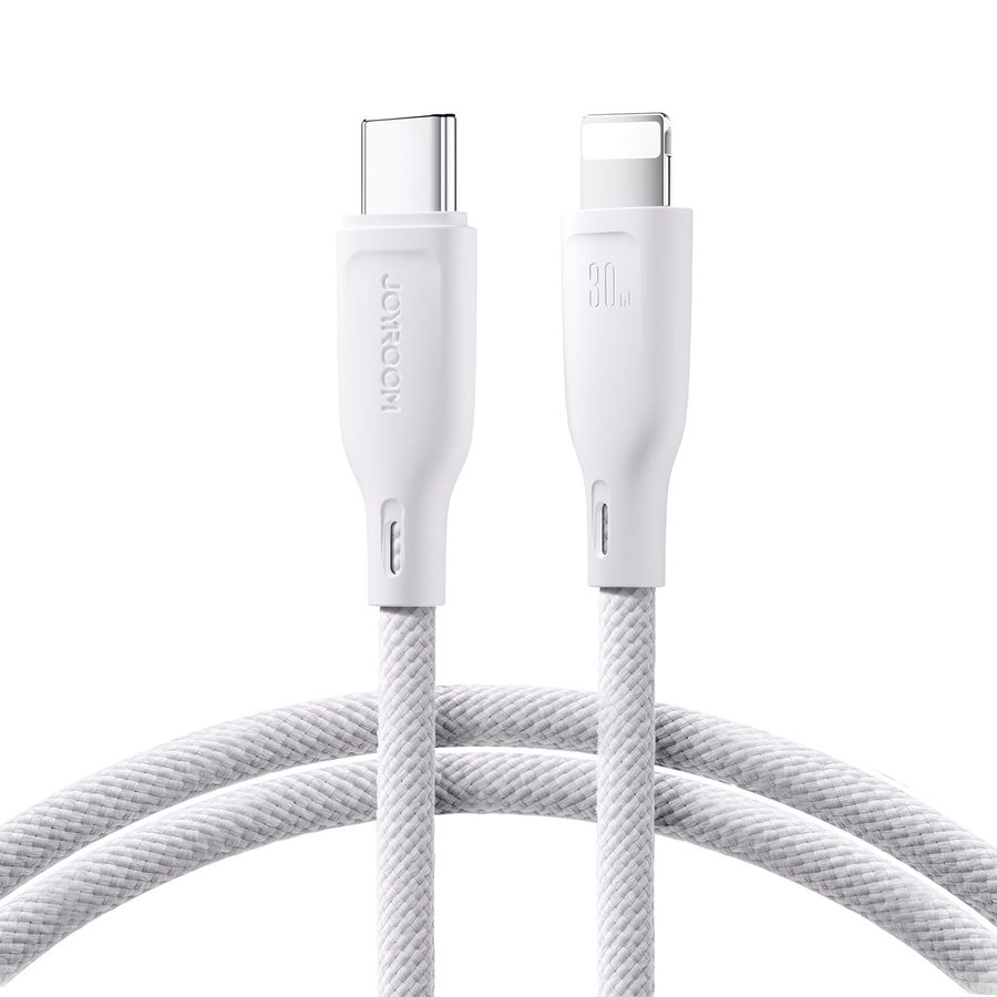 Joyroom Cabo Joyroom Multi-Color 30W Type-C para Lightning 1M Branco