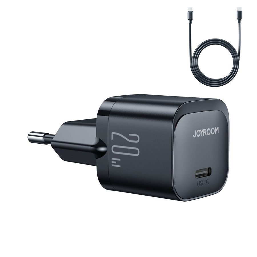 Joyroom Carregador Joyroom PD 20W Mini Kit Type-C Preto